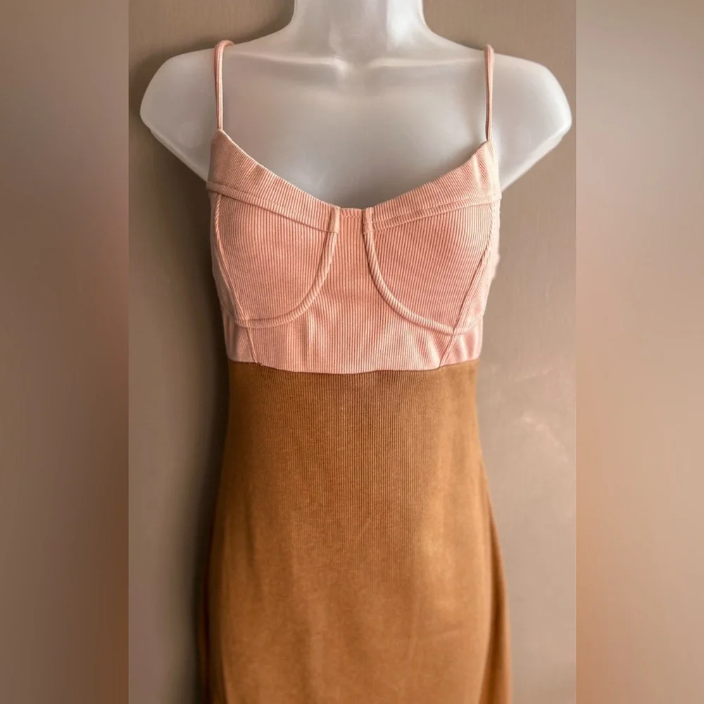 Line & Dot Maggie Bodycon Bustier Midi Dress Size Medium - Picture 6 of 8